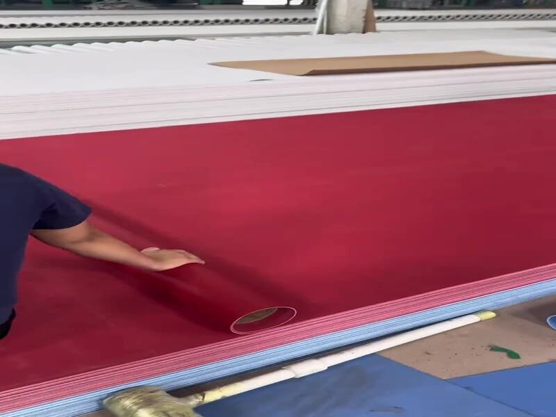 Repairing a PVC sheet column seam failure